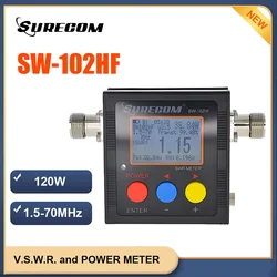 New Surecom SW-102HF Digital Wave Power Test Meter HF Walkie Talkie 1.5-70MHz 120W For CB Radio HF Transceiver Car Antenna