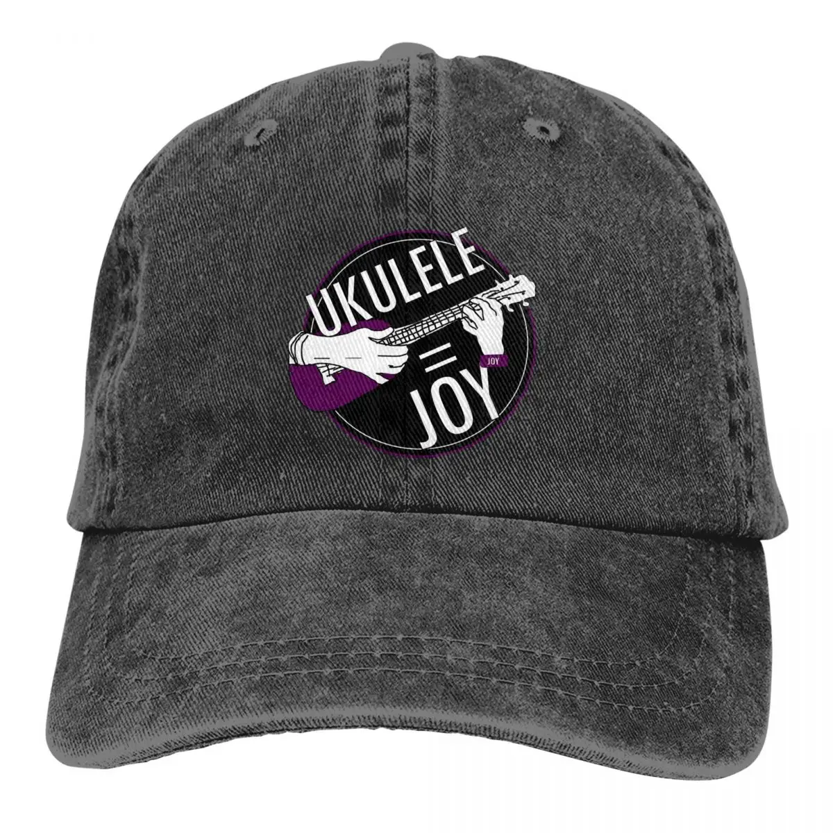 Summer Cap Sun Visor Ukulele = Joy Purple Hip Hop Caps Ukulele = Joy Cowboy Hat Peaked Hats