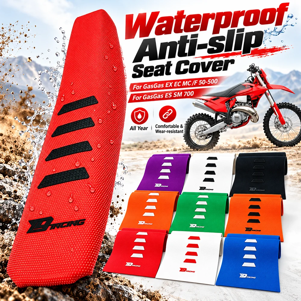 For GasGas EX EC MC 50-500 ES SM 700 Motorcycle Accessories Thickened Silicone Anti‑Slip Gripper Seat Cushion Cover Waterproof