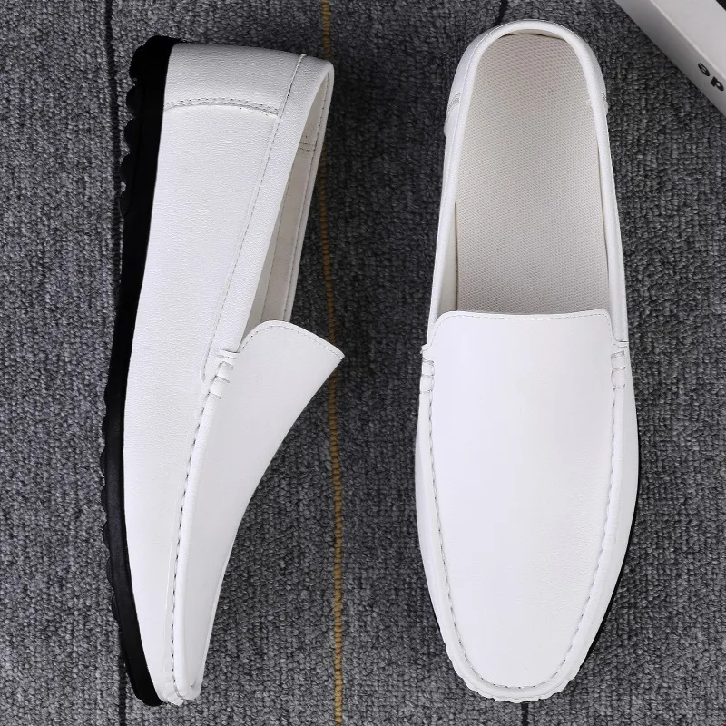 Daily Casual Men's Leather Shoes Driving Shoes New Four-Season General Doudou Men's Shoes Outdoor Lazy One-Pedal Men