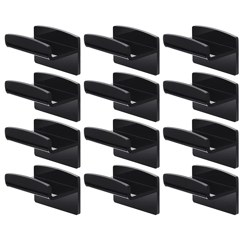 

12 Pieces Hat Rack Hat Holder Organizer For Wall Hats Hanger Adhesive Hat Hooks Baseball Cap Display Rack