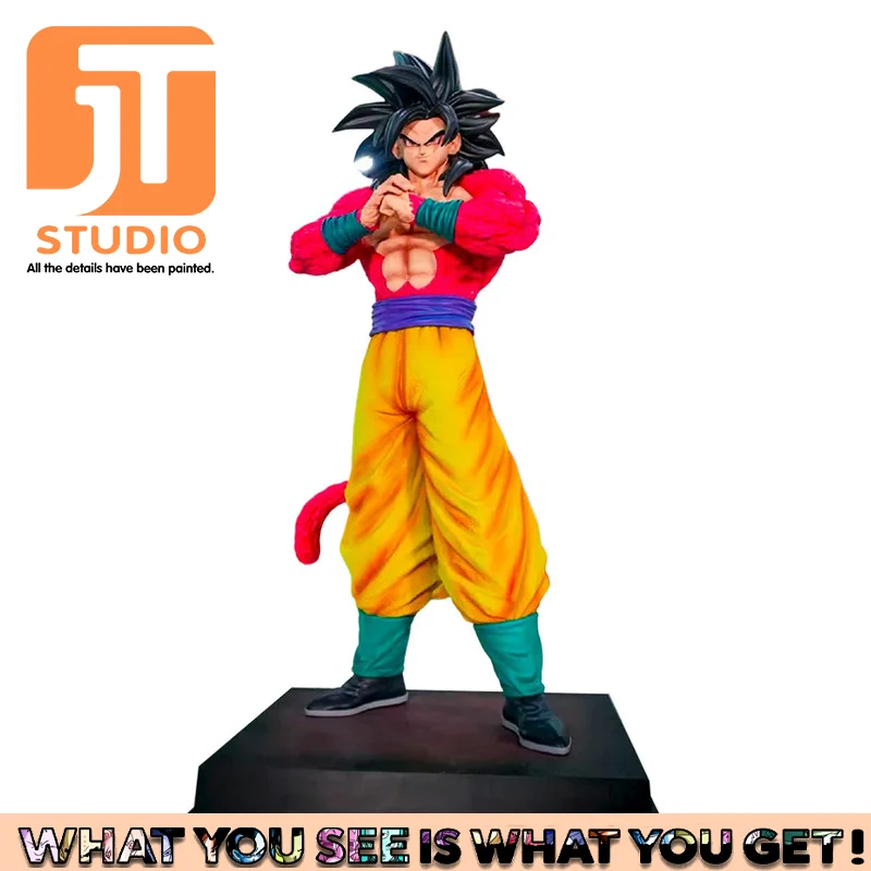 JT Studio 2% 1/4 Goku SSJ4 54cm Dragon Ball Super Saiyan 4 DBZ Anime modelo figura de acción estatua Dragonball juguete coleccionable