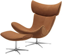 Modern Living Room Luxury Leather Swivel Leisure Lounge Chair Designer Casual Single Sofa Snail Chair