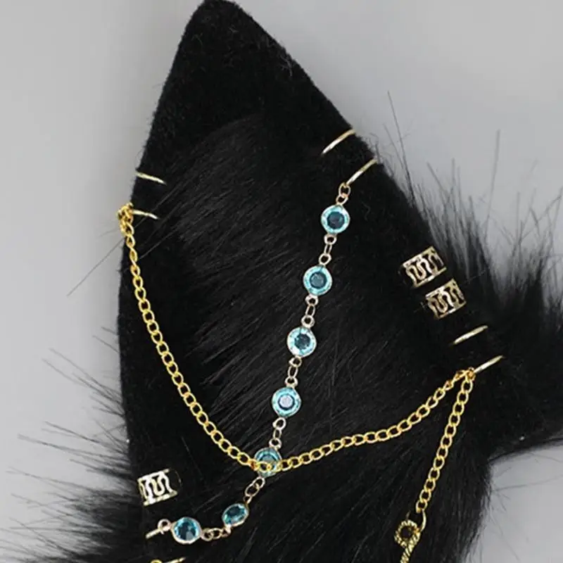 49mf Cosplay Bandband avec accessoires Costume Animation sexy Hoop cheveux serpent pour mascarade ComicCon