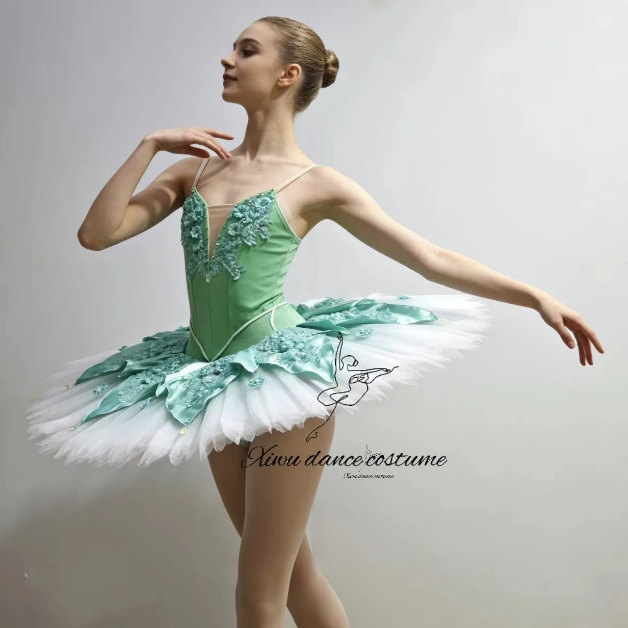

Sleeping Beauty Lilac Fairy Ballet Tutu - Lavender Floral Classical Stage Costume