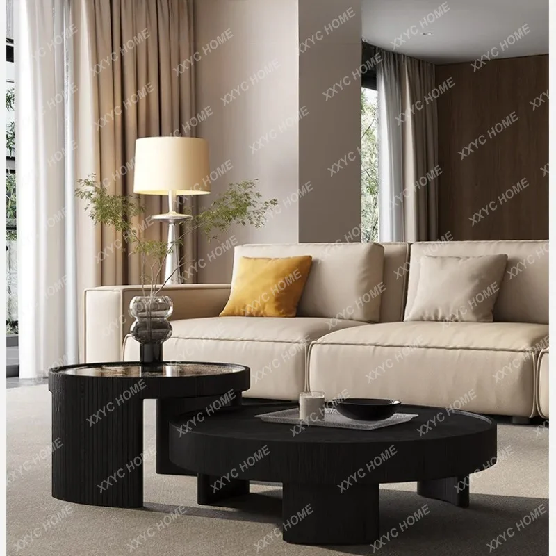 XXRound coffee table living room home modern minimalist minimalist high and low combination creative