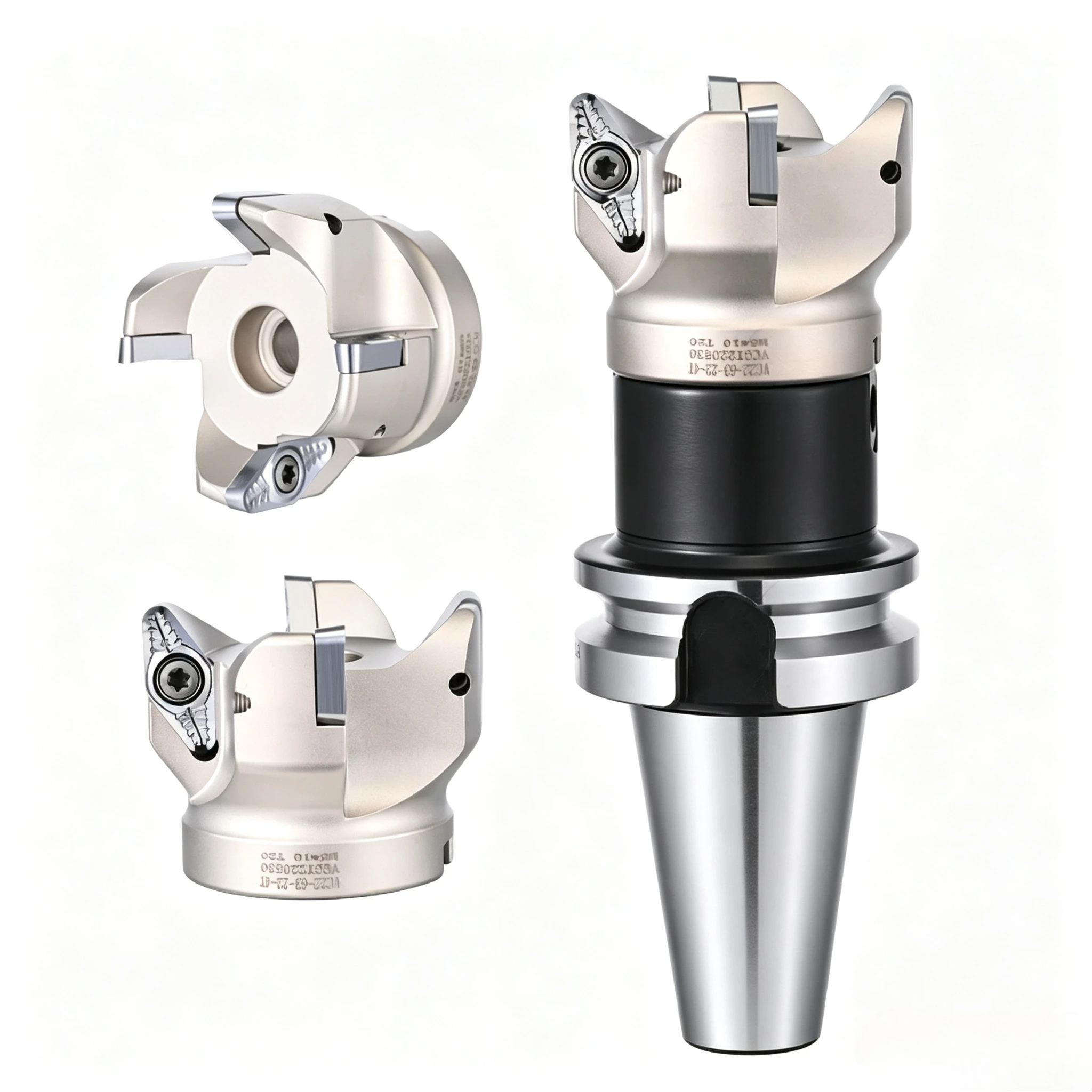 VC22 SB90 VC22 Aluminum Alloy Coarse Cutting Disc, Blade Insert VCGT220530, Matched with BT NT HSK FMB Tool Holder Bracket