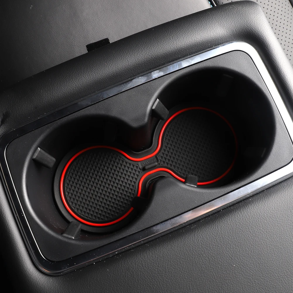 Car Gate Slot Cup Mat for Ford Mustang Mach-E 2021 2022 Anti-Slip Mats Interior Accessories Pad