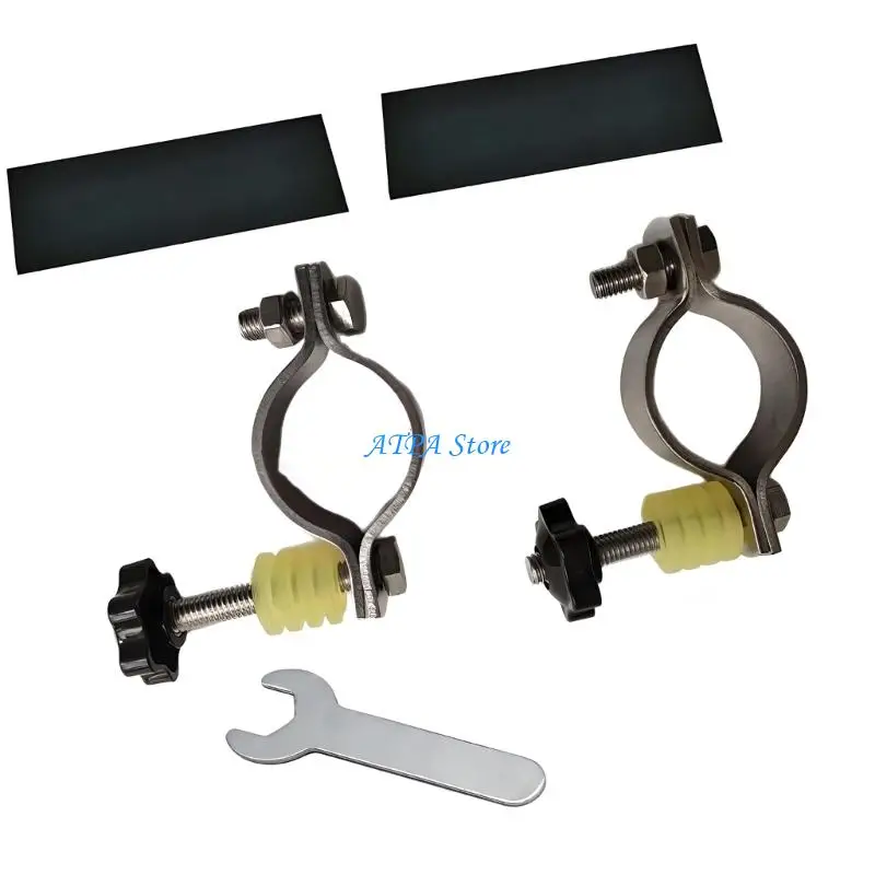 U13C Camping Cart Tow Bar Clamp with Detachable Metal Mount for Hauling