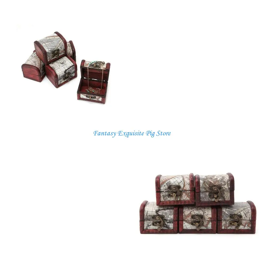 

Антикварные деревянные коробки для подарков, сундук для ящика-органайзера, ящик для хранения Contai