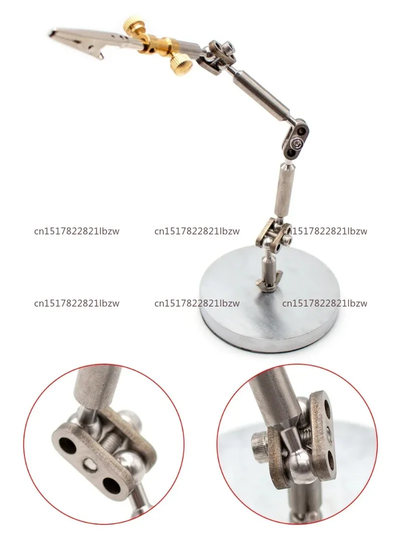 Stop Motion Animation Stand Stainless Steel Articulated Armature Puppet Prop Shooting All-Metal Fixture with 5pcs Head