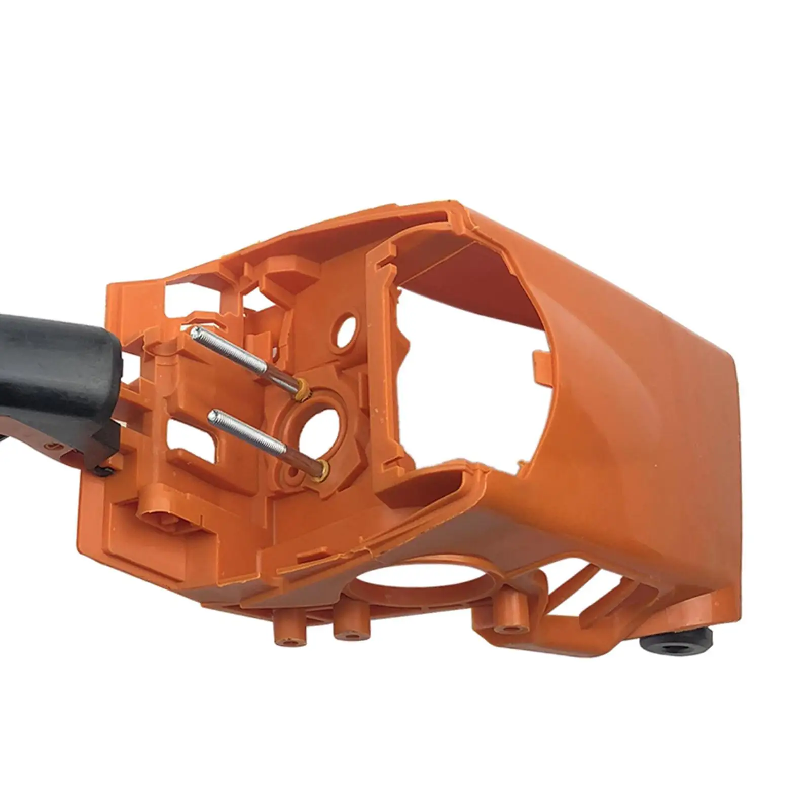 Replacement Chainsaw Back Handle and Cylinder Cover Plastic Orange for Power Equipment Home Repair
