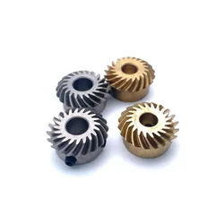 0.8M 20T 5/6MM Spiral Bevel Gear 90 Degree Engagement Metal Bevel Gear Stainless Steel/Copper Gear High Quality