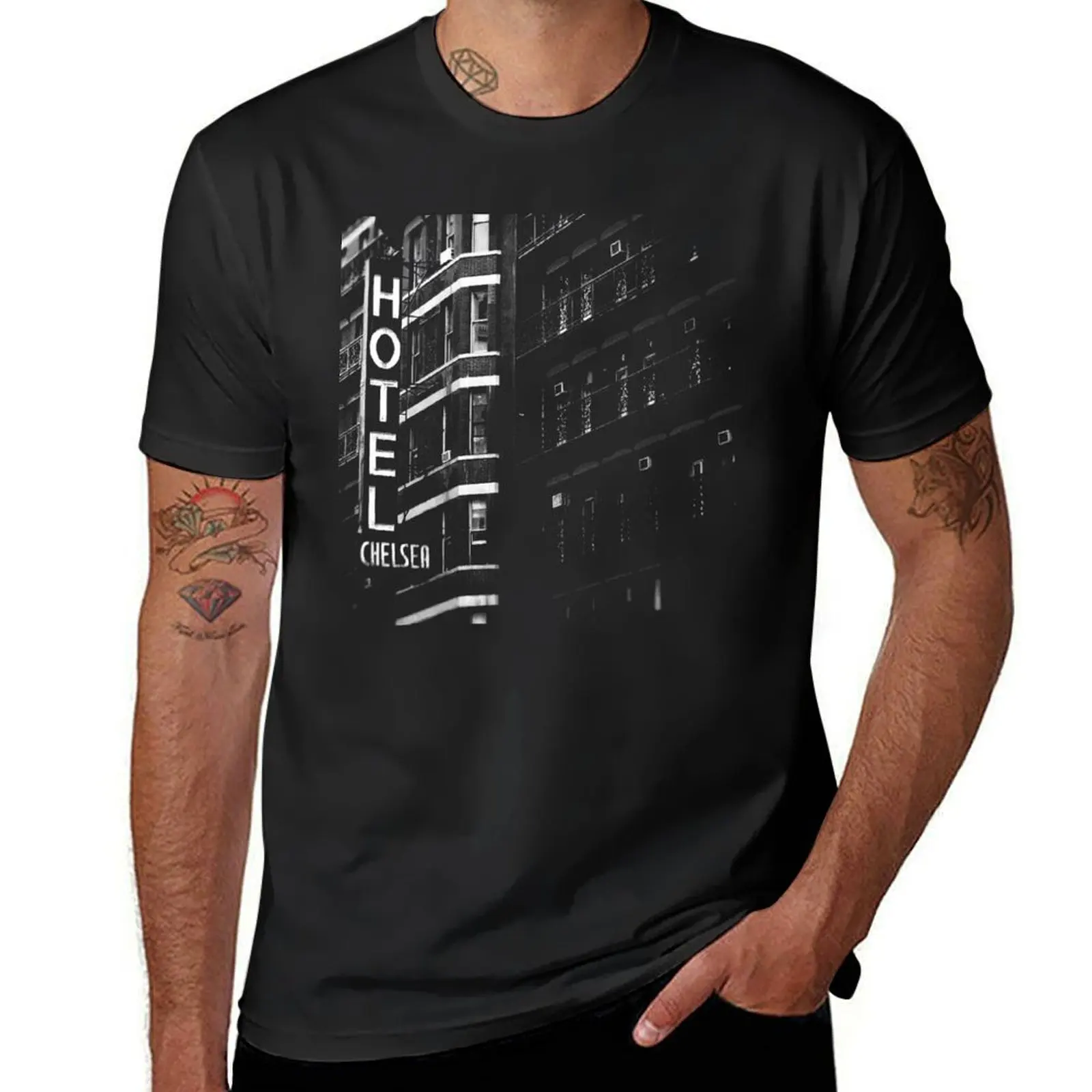 Hotel Chelsea #1 T-Shirt aesthetic clothes Aesthetic clothing for a boy men t shirts