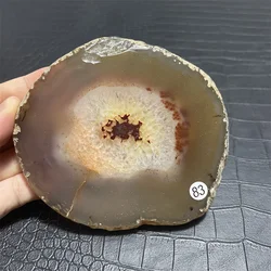 Natural Raw Quartz Crystal Geode Slab Rough Stone Coaster Crystal Druzy Agate Slice For Decoration