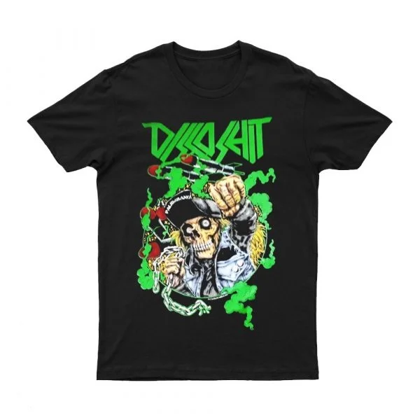 

2025 New DISCOSH - THRASH DESTROY Printed Unisex Street Fashion Trendy Short Sleeve with Pure Cotton Round Neck