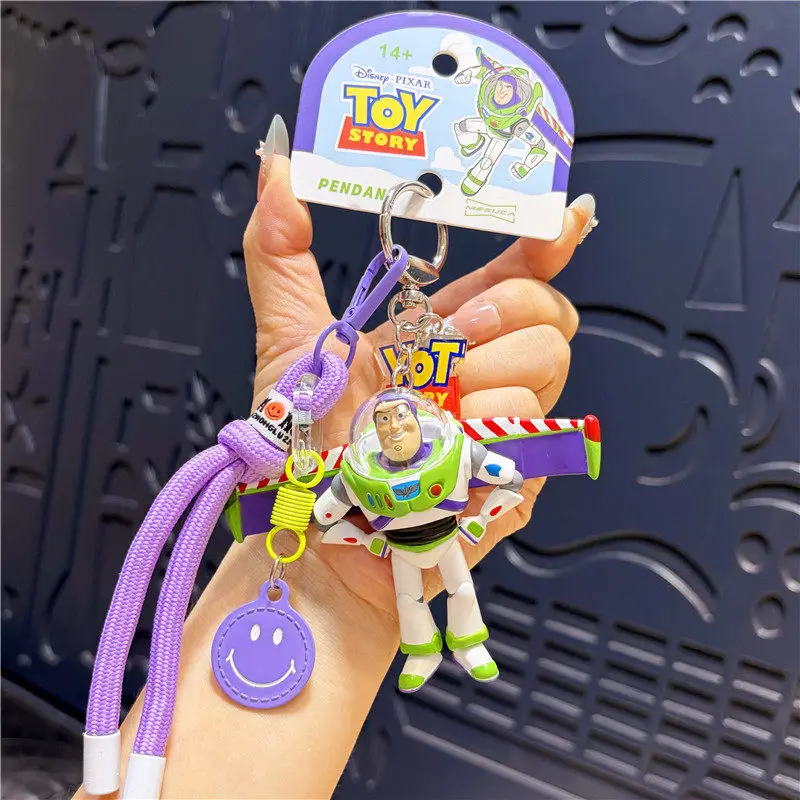 Pixar Toy Story Buzz Lightyear Woody Figur Schlüsselanhänger Taschenanhänger Taschencharme Paar-Geschenk für Rucksack-Dekoration Auf Lager – Detail 18