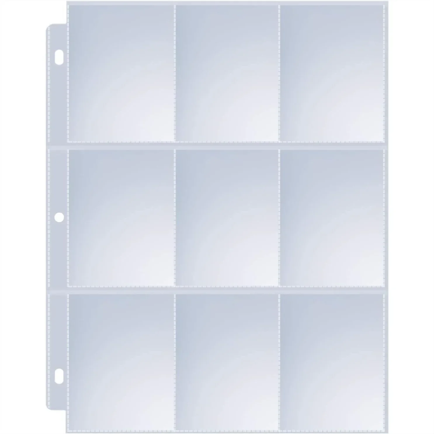 

36 Pack 9 Pocket Page Protectors for 3 Ring Binder, Holds 648 Trading Cards, Clear Sleeves for Sports Cards, Game Cards and