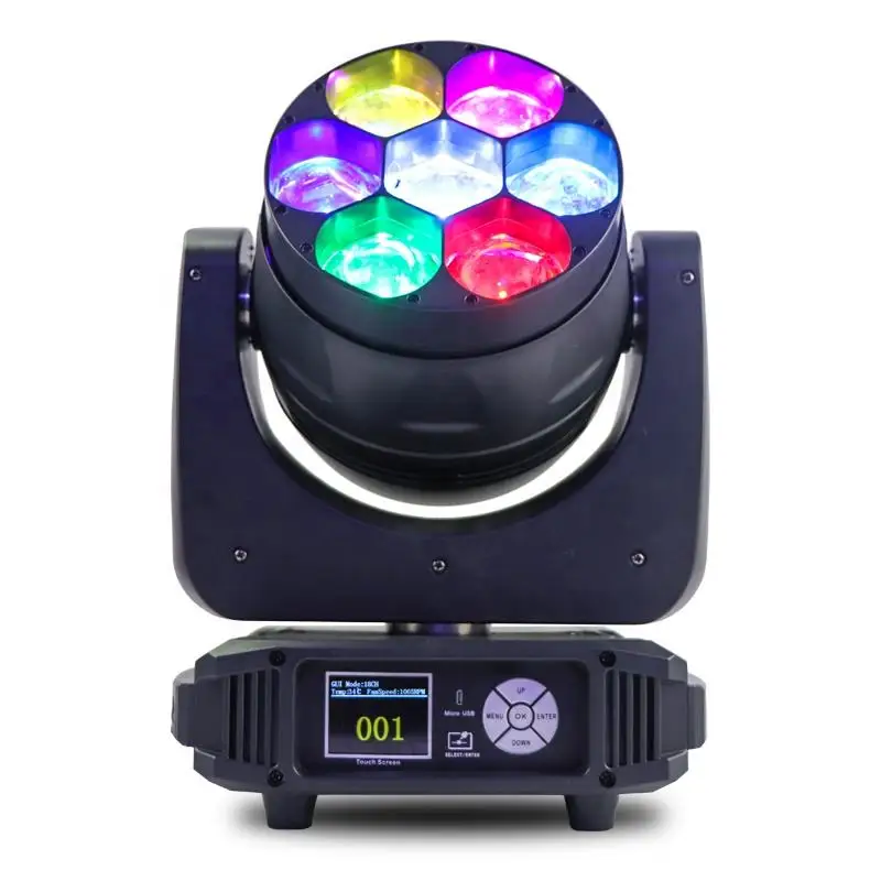 

DJ RDM pixel 7x40w rgbw 4in1 zoom wash beam led moving head light