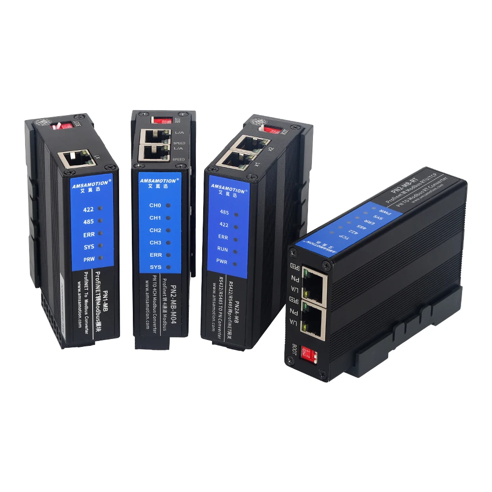 Imagem -03 - Conversor de Protocolo Modbus Rtu Conversor de Protocolo Módulo Bus Porta Ethernet Dupla Iot Pn1 Pn2a-mb Pn2 Mb-m04 rt Profinet Novo