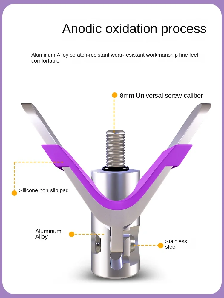 Foldable claw bracket head competitive universal accessories anti-slip fork head fishing rod holder turret pole