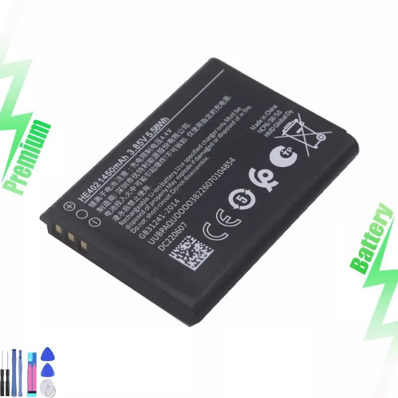 

1 HE402 N139DL 1450mAh battery, new for batteries suitable for 2760