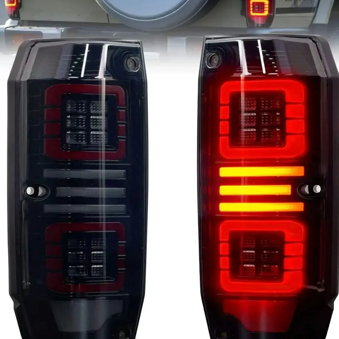 LED Tail Lights for TOYOTA Land Cruiser 70 LC70 1984-2021 Taillight With Animation DRL Sequential Indicato