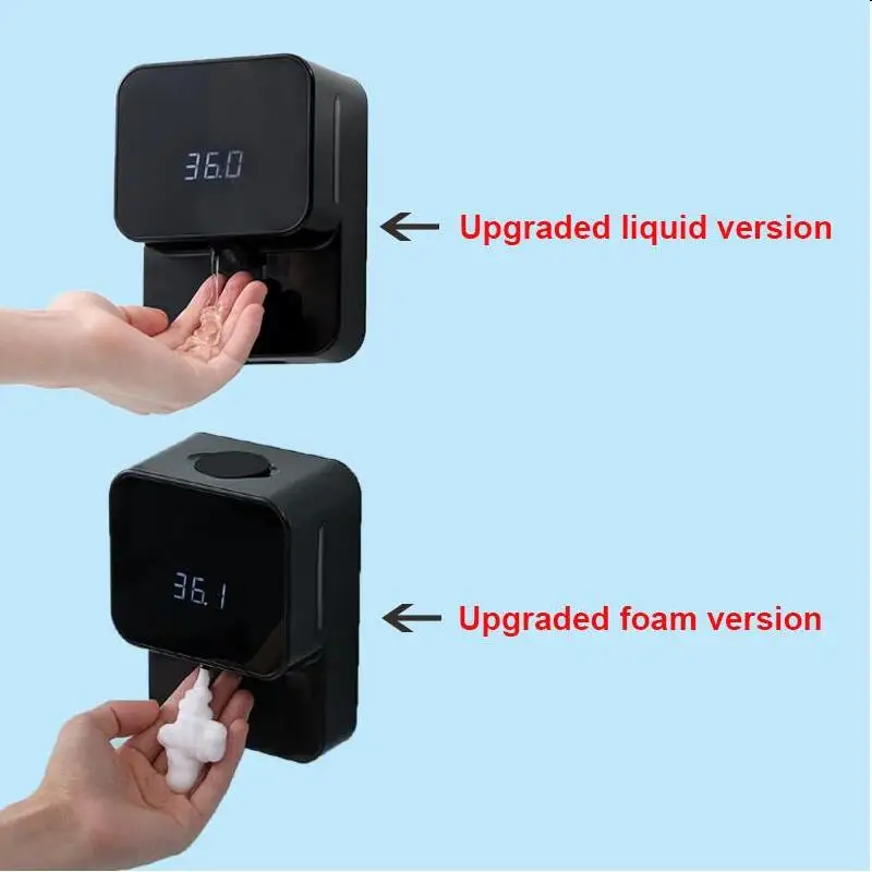 Xiaozhi LED digital temperature foam gel wall-mounted automatic soap dispenser X6 infrared wash the phone Upgrade version