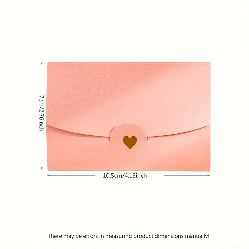 (10 pieces/batch) 4.13 * 2.76 inch small greeting card business card envelope hot stamping love pearl paper mini envelope