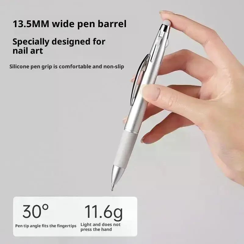 5 In 1 Nail Art Dotting Tools Disc Nail Drill Point Nail Tools Dot Painting Tool Nail Point Drill Pen For Dot Drawing Home Salon