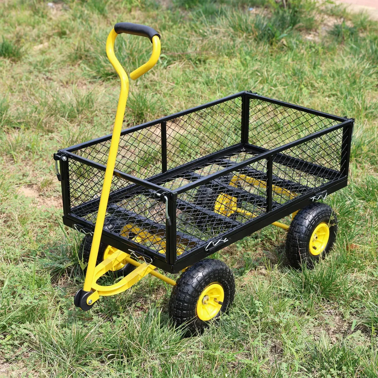 trolley,Tool cart, flatbed truck, trailer, slot car, foldable network car, side gear removable grid pull cart