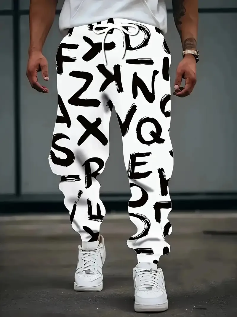 

The new men's trousers for the autumn of 2025 are casual and fashionable with letter-printed outdoor simplicity