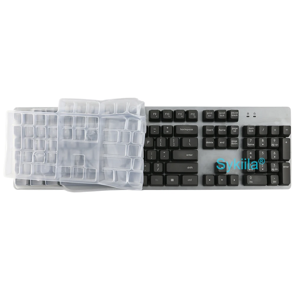 Funda de silicona transparente para teclado, cubierta para HP GK100, GK300, GK320, GK400, GK520, MK910, Gaming, 500, 800, mecánico, 104