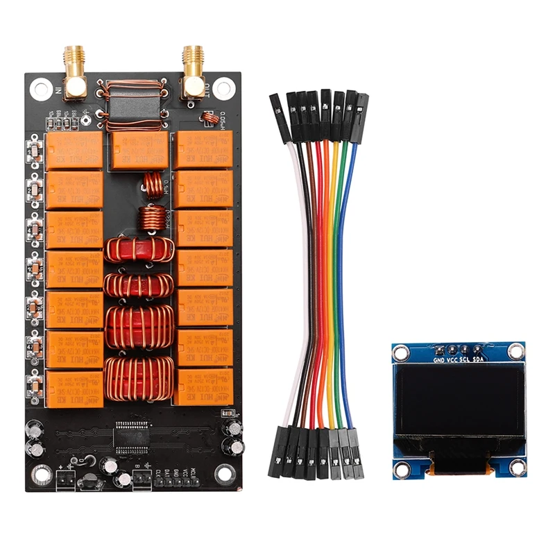 Mini ATU-100 Antenna Tuner 1.8-50MHz Automatic Antenna Tuner +OLED Firmware Programmed Amplifier Receiver finished kit-DT30
