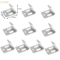 10Pcs/lots 5 Holes Sofa Spring Clip Fasteners Furniture Sofa Spring Hook Hanger Fixed Clamps Household Bed Accessories Hardware