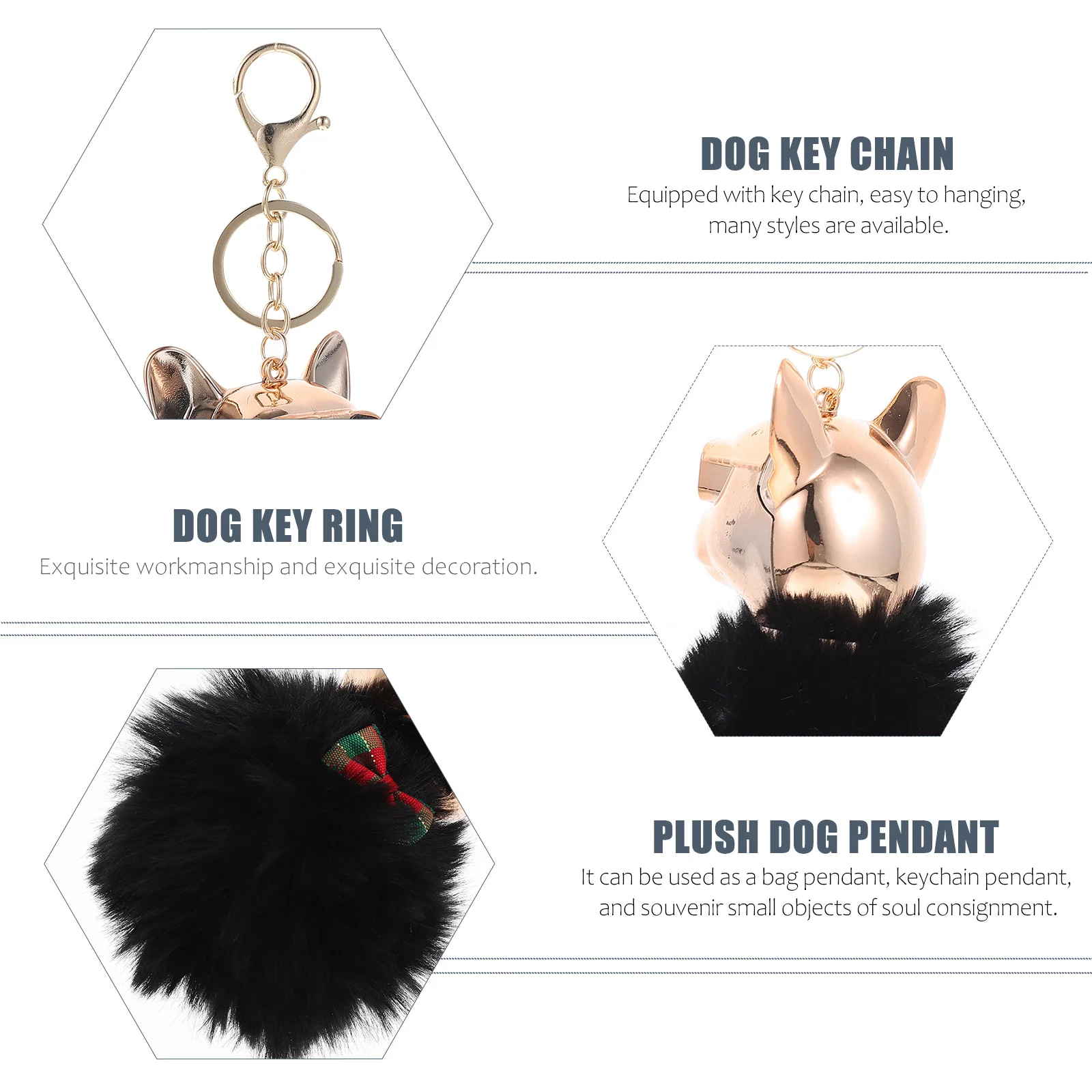 

Dog Key Chain Cute Animal Pendant for Keys Bag Backpack Car Decor Gift for Birthday Christmas Key Chain