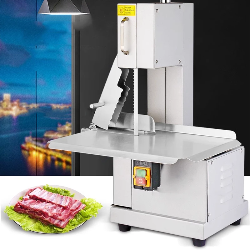 Automatic Bone Cutter Commercial Bone Sawing Cutting Machine Pork Ribs Frozen Pork Trotters Bone Steak Cutting Machine