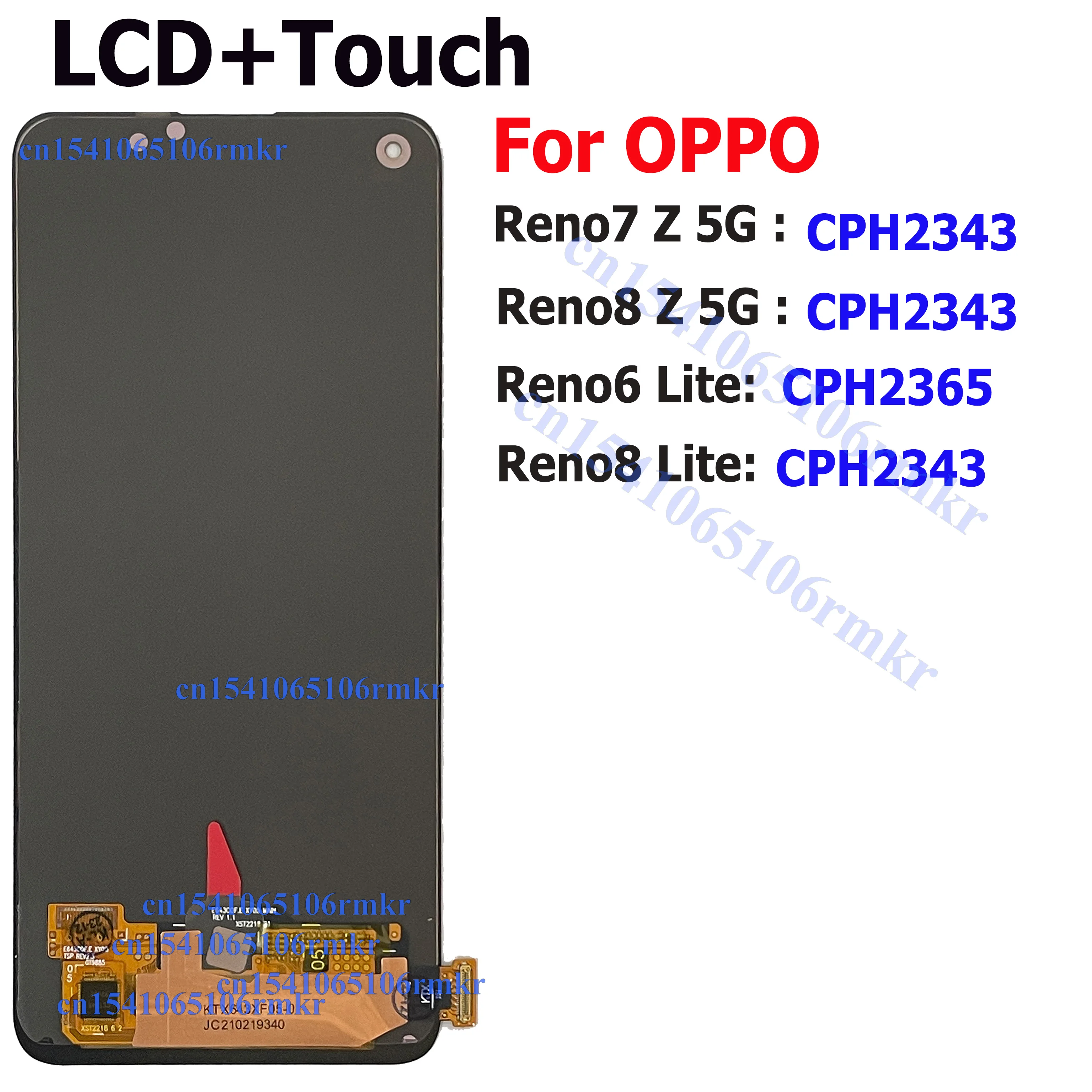 OLED Screen With Fingerprint For OPPO Reno7 Z 5G / Reno8 Z 5G