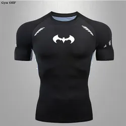 Men's High Quality Training Outdoor Sports T-Shirt Tight Elastic Compression T Shirt Clothes Gym Running Jogging Sweatshirt Tops