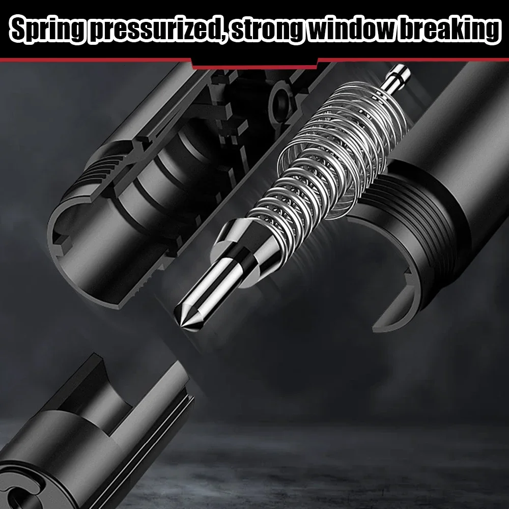 2 In 1 Car Safety Hammer Emergency Glass Breaker Cut The Seat Belt  High Hardness Tungsten Steel Rescue Tool Auto Accessories