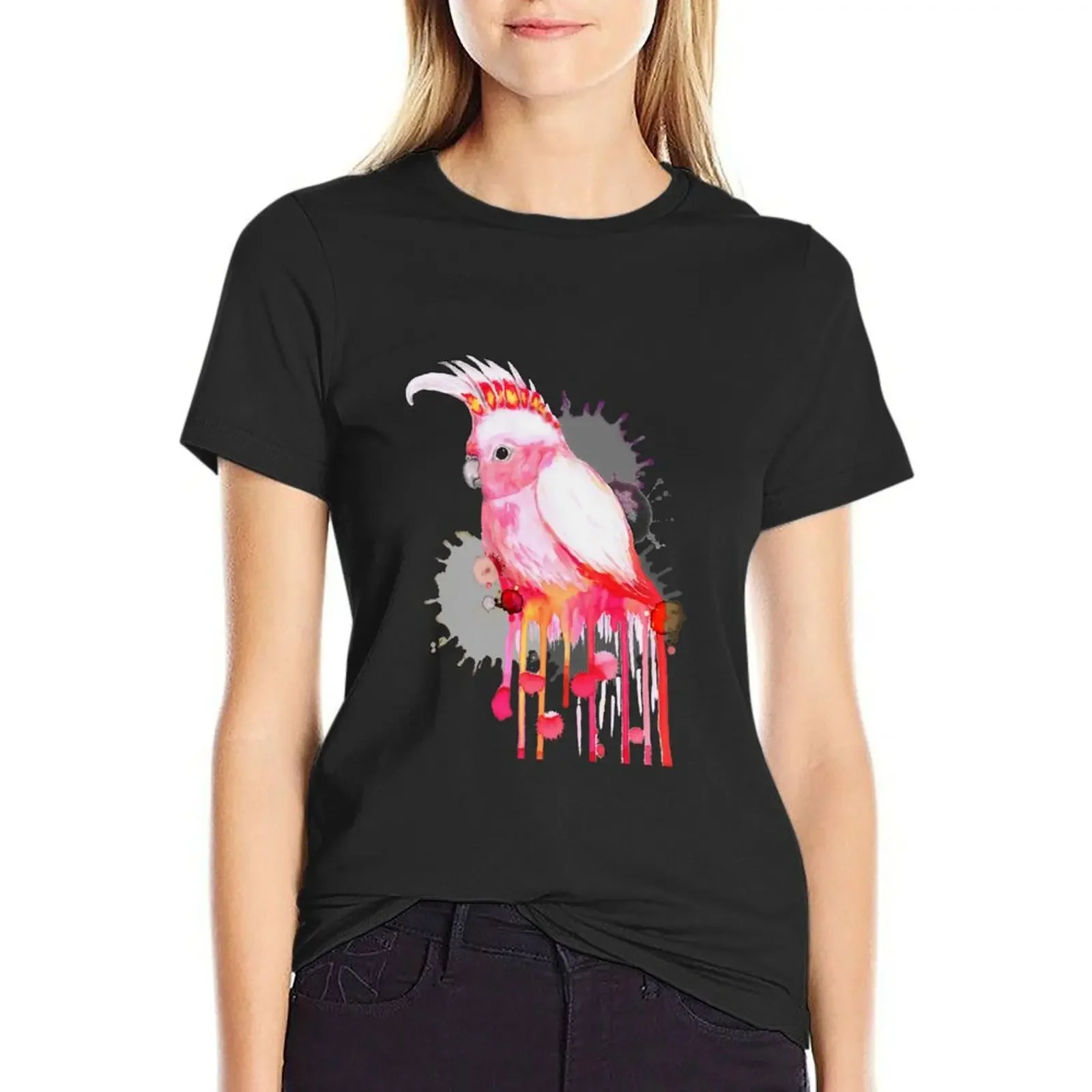 

Major Mitchell's cockatoo T-Shirt plus size tops graphics oversized white t-shirts for Women