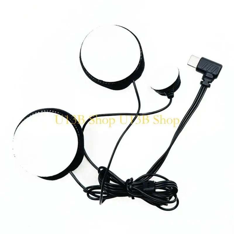 

U13B Rechargeable Type C Helmet Headset Microphone Adjustable Clear Sound Output
