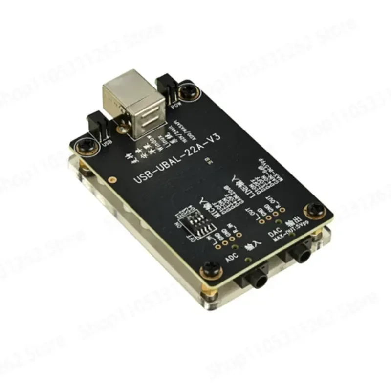 USB ASIO Sound Card 192K Playback Recording, Decoding Drive-free Mobile Phone Raspberry Pi Converter, Measurement Card
