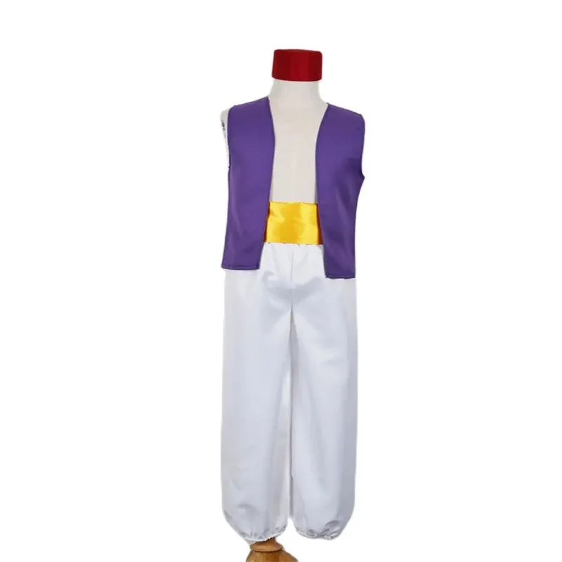 Movies Aladdin Magic Lamp Prince Cosplay Costumes Top Pants Hat Halloween Aldult Child Suit