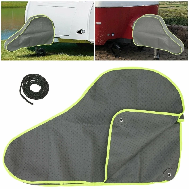 Universal Dustproof Waterproof Trailer Caravans Tow Ball Coupling Lock Cover Protector Hitch Cover with Reflective Edge