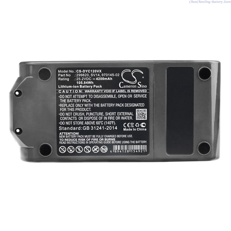 100% NEW 25.2V 4200mAh Battery SV14,970145-02 for Dyson V11, V11 Absolute Pro/Absolute Extra/Absolute/Animal/Total Clean/Torque