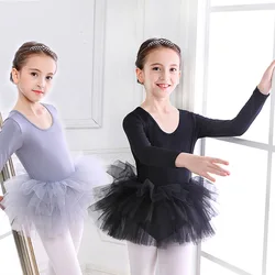 HOT Girl Ballet TuTu Dress Lace  Ballet Kids Dancing Party Dress Performance Costume Princess Wedding Girl Dress 2-8 Ys