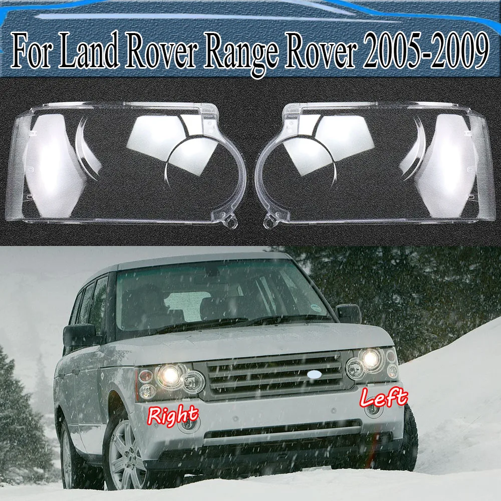 

For Land Rover Range Rover 2005-2009 Headlight Cover Headlamp Lamp Shell Transparent Lens Plexiglass Replace Original Lampshade