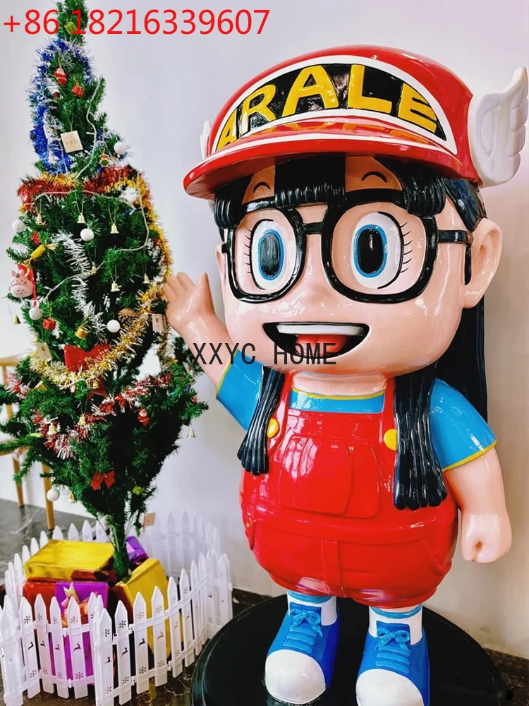 

Cartoon ARALE GRP Sculpture Character Model Shopping Mall Milk Tea Big Decorations