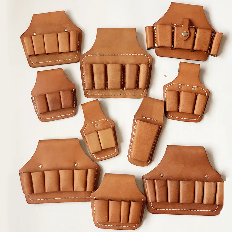 Multi-function aerial work tool bag cowhide pliers set combination tool bag